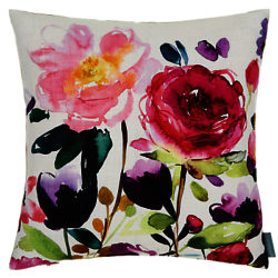 bluebellgray Red Rose Cushion, Multi
